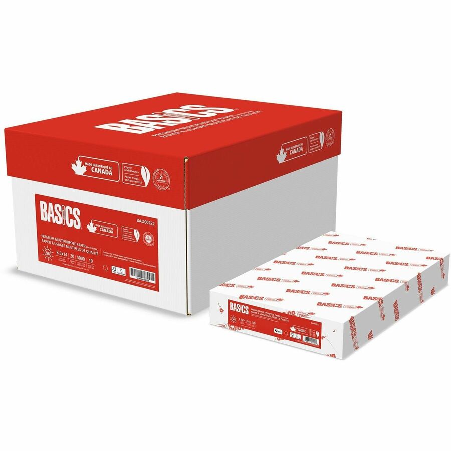 Basics® Premium Multipurpose Paper 96B 20lbs Legal 500sheets per ...