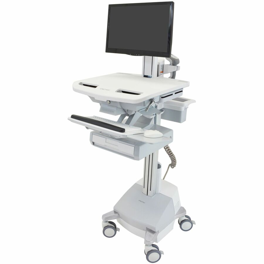 Ergotron StyleView® Cart with LCD Pivot, SLA Powered, 1 Drawer (1x1), US/CA/MX