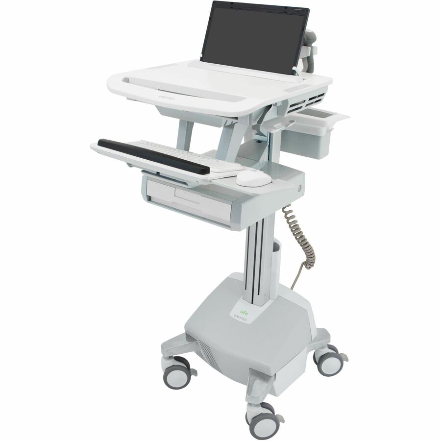 Ergotron StyleView® Laptop Cart, LiFe Powered, 1 Drawer (1x1), US/CA/MX