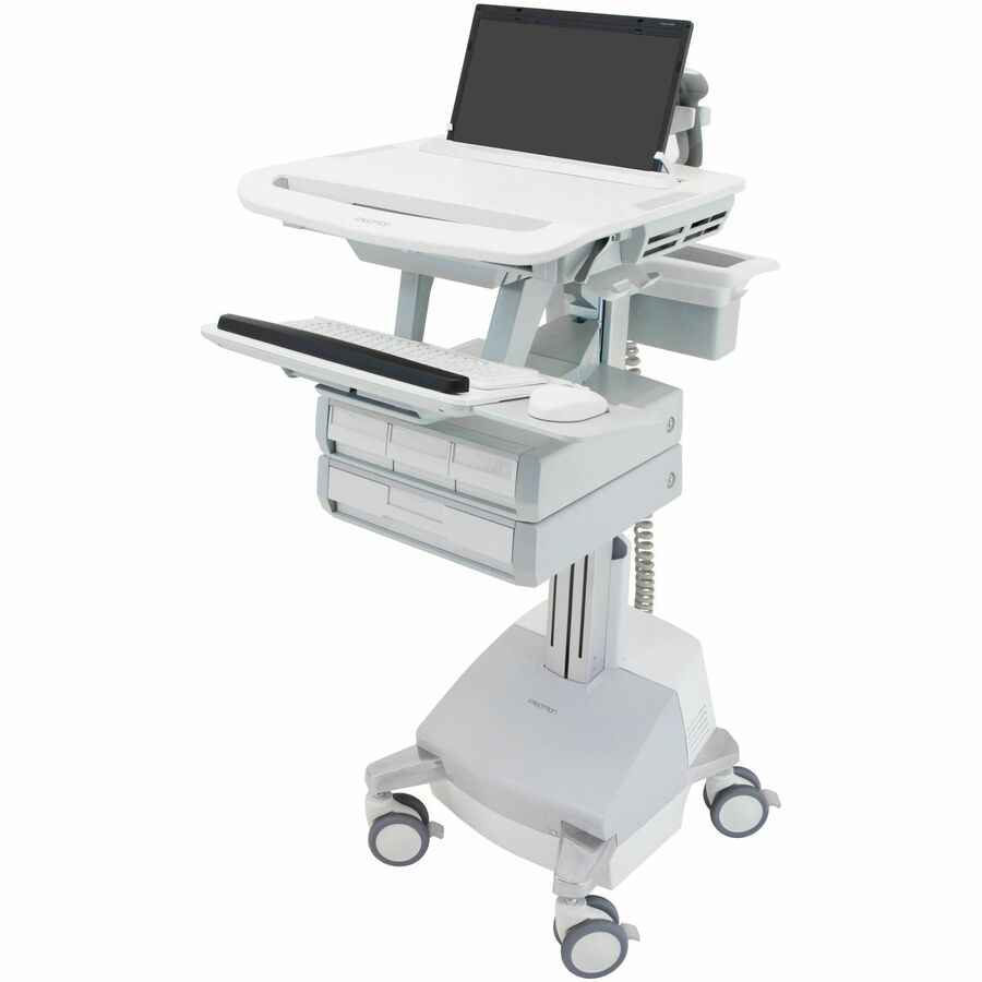 Ergotron StyleView® Laptop Cart, SLA Powered, 4 Drawers (3x1+1), US/CA/MX
