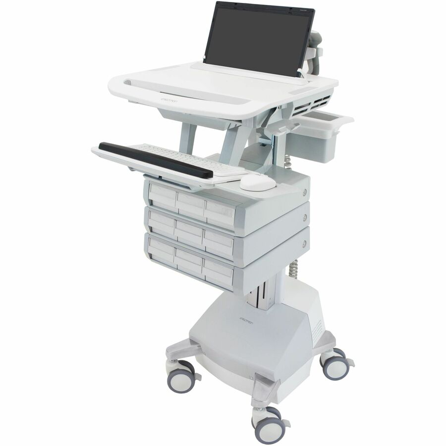 Ergotron StyleView® Laptop Cart, SLA Powered, 9 Drawers (3x3), US/CA/MX