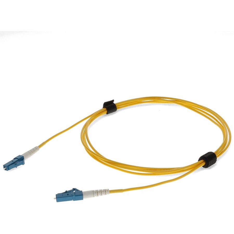 AddOn 2m LC to LC Yellow OS2 Simplex OFNR (Riser-Rated)SMF (Single Mode) Fiber Patch Cable, 9/125