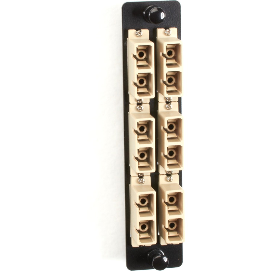 Black Box High-Density Multimode Fiber Adapter Panel - Ceramic Sleeve
