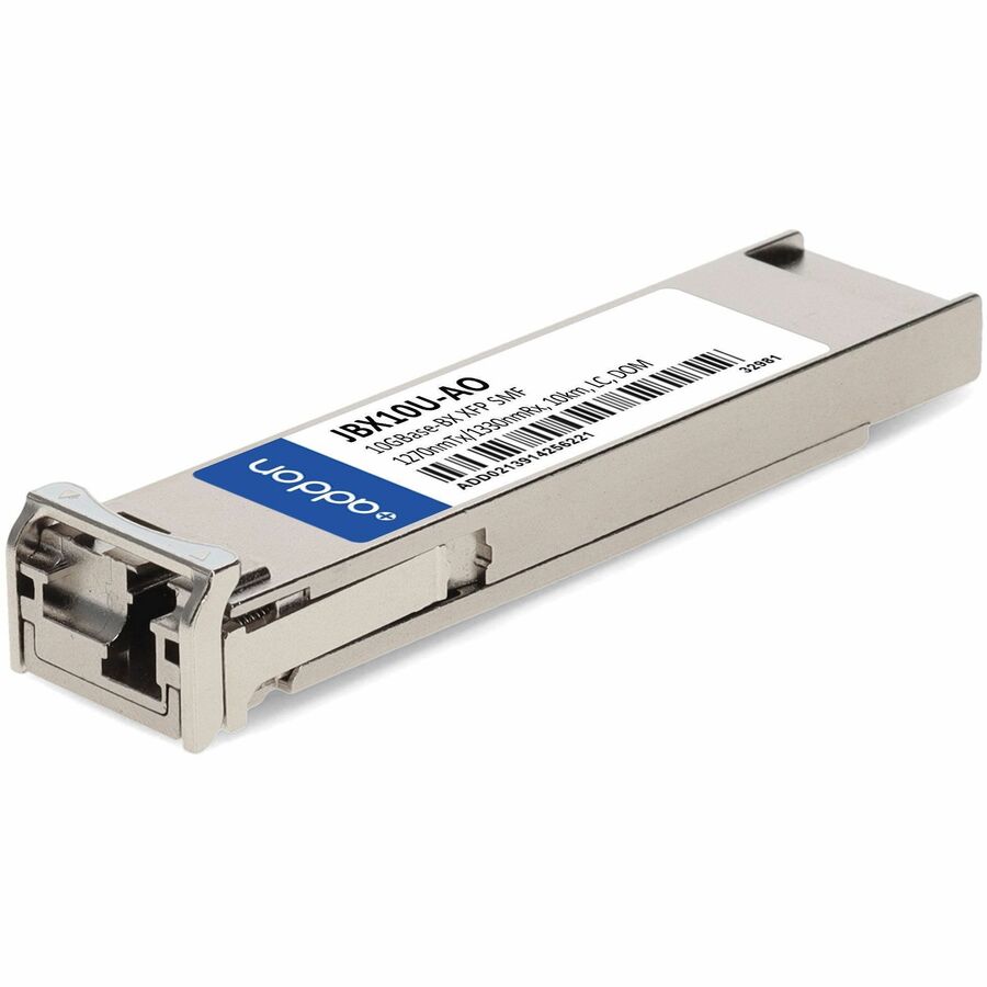 AddOn HP® JBX10U Compatible TAA 10GBase-BX XFP Transceiver (SMF, 1270nmTx/1330nmRx, 10km, LC, DOM)