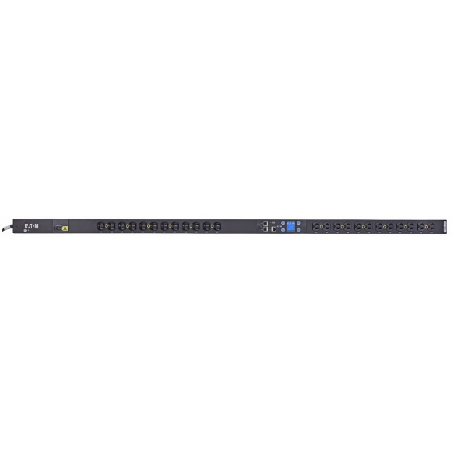Eaton Metered Input rack PDU, 0U, L5-30P input, 2.88 kW max, 120V, 24A, 10 ft cord, Single-phase, Outlets: (24) 5-20R