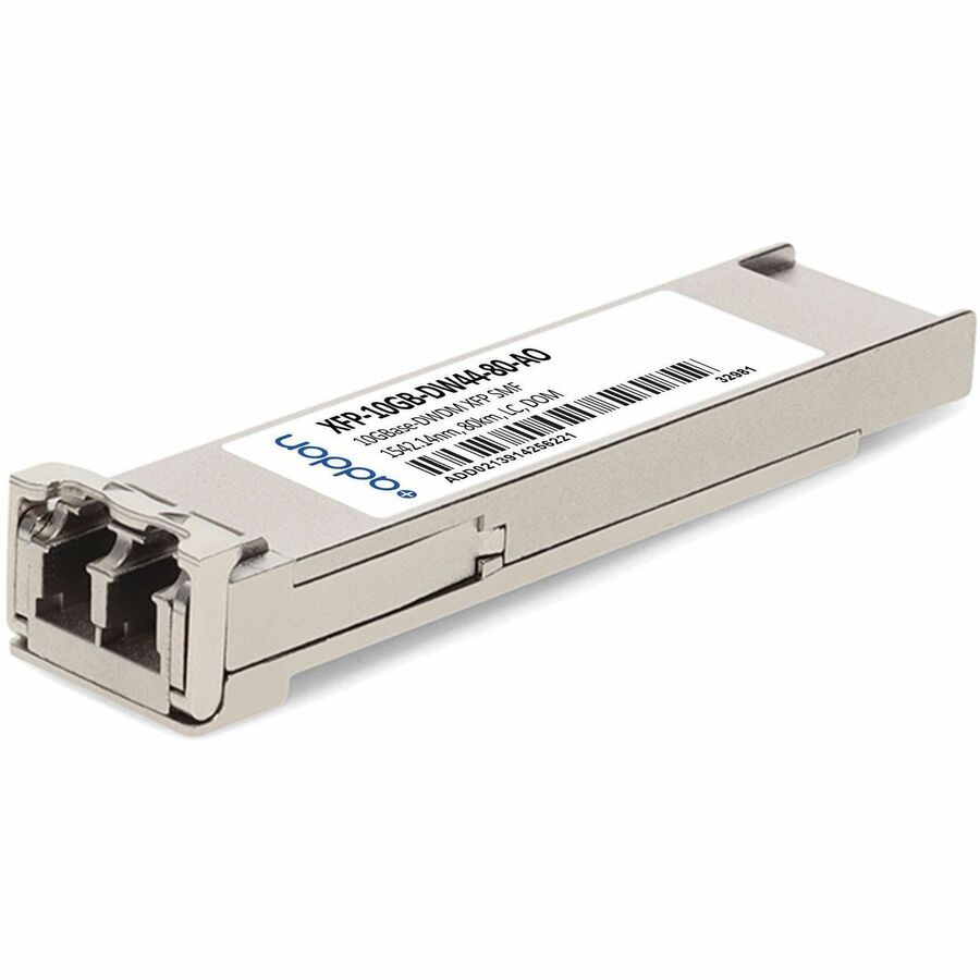 AddOn MSA and TAA 10GBase-DWDM XFP Transceiver 100GHz (SMF, 1542.14nm, 80km, LC, DOM)