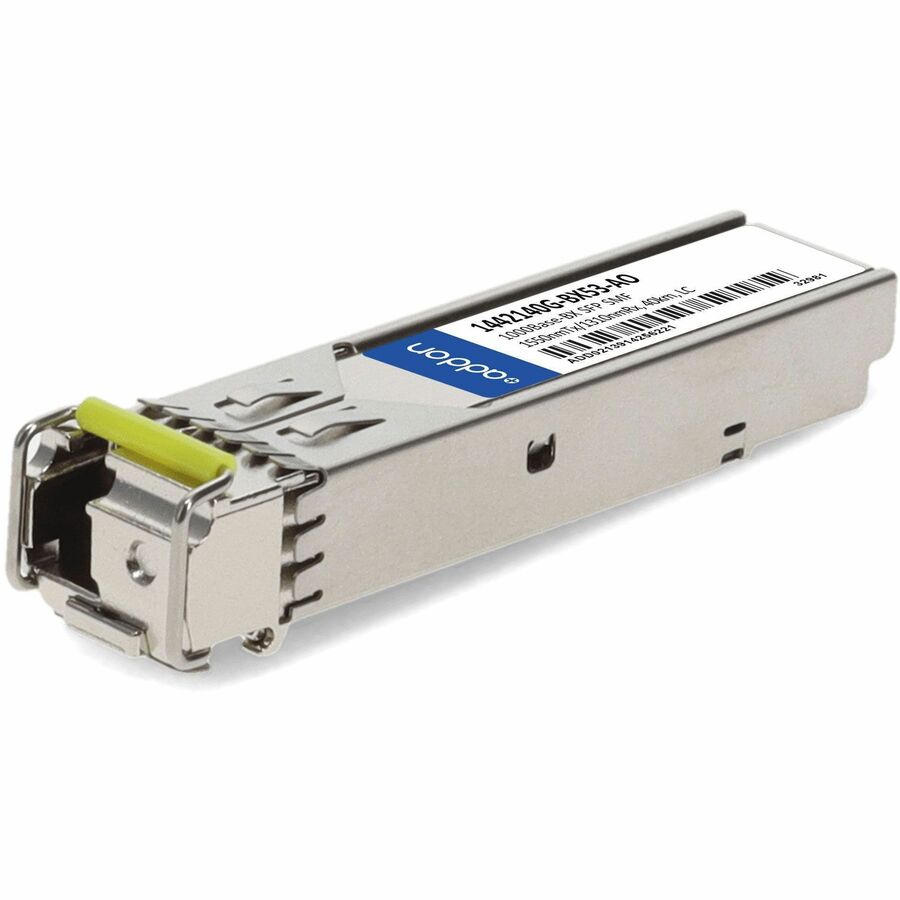AddOn ADTRAN® 1442140G-BX53 Compatible TAA 1000Base-BX SFP Transceiver (SMF, 1550nmTx/1310nmRx, 40km, LC, DOM)
