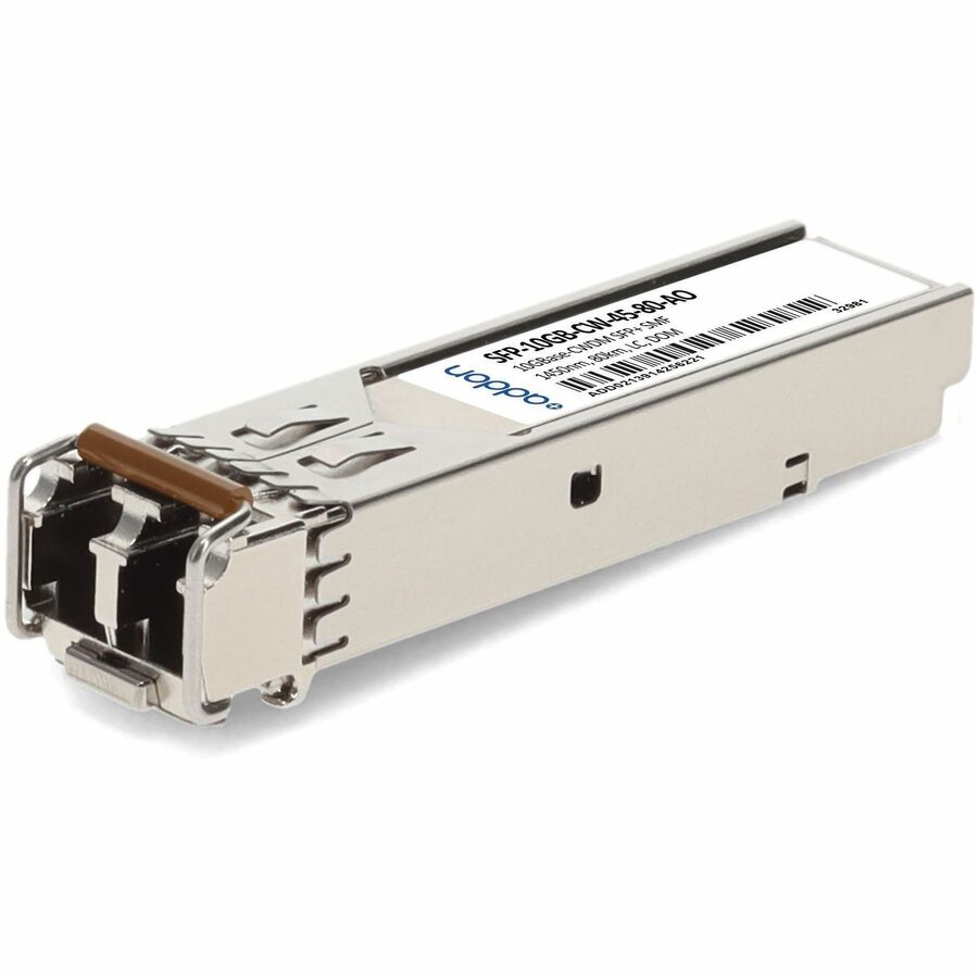 AddOn MSA and TAA 10GBase-CWDM SFP+ Transceiver (SMF, 1450nm, 80km, LC, DOM)
