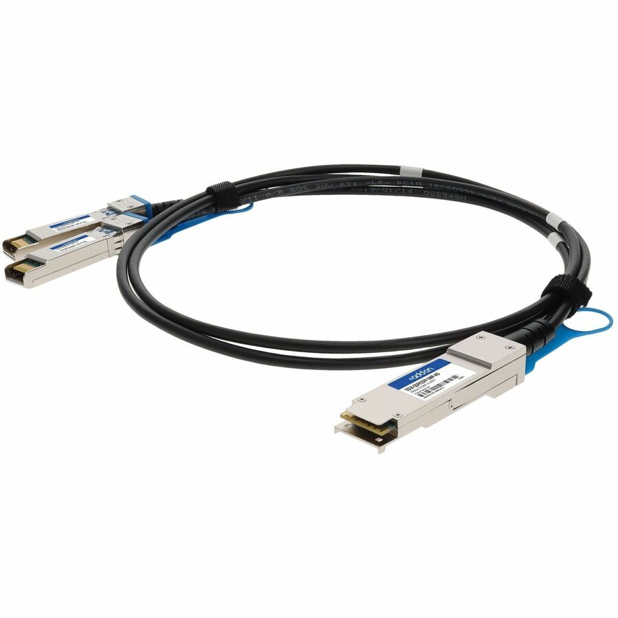 AddOn Solarflare® SOLR-QSFP2SFP-5MP Compatible TAA Compliant 20GBase-CU QSFP+ to 2xSFP+ Direct Attach Cable (Passive Twinax, 5m)