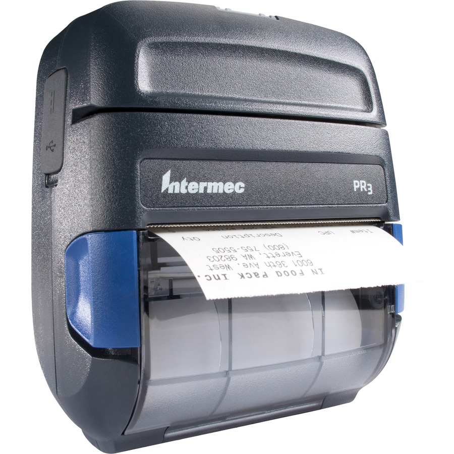 Intermec PR3 Direct Thermal Printer - Monochrome - Portable - Receipt Print - USB - Bluetooth - Battery Included