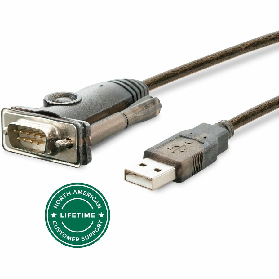 Plugable USB to Serial RS-232 Adapter (5ft) with COM Retention