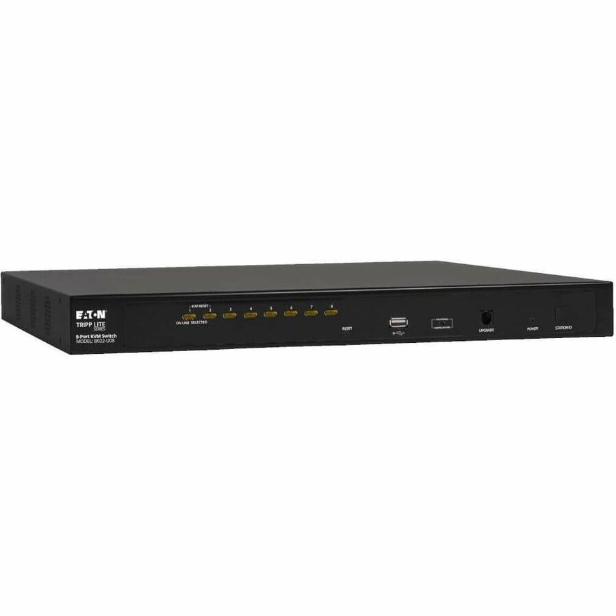 Tripp Lite by Eaton 8-Port Rackmount KVM/USB Switch w/ On-Screen Display Steel PS/2 1U