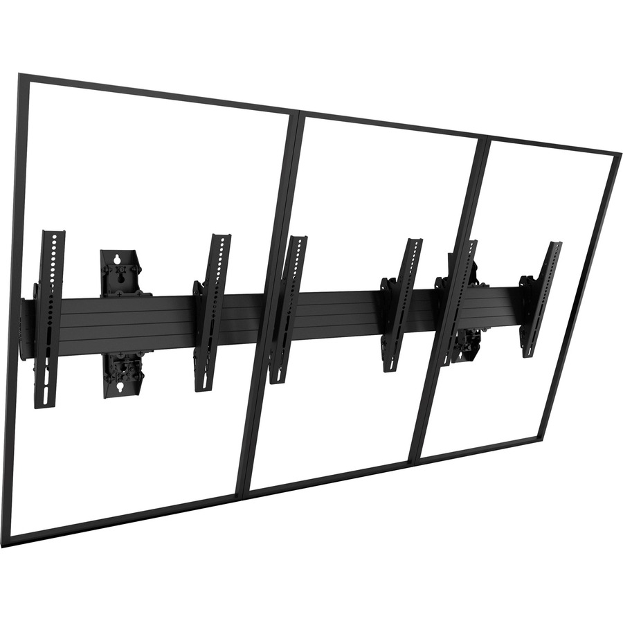 Chief Fusion LWM3X1UP Wall Mount for Menu Board - TAA Compliant - Black