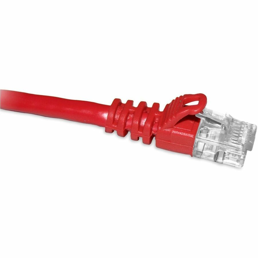 ENET Cat6a Red 6 Foot Patch Cable with Snagless Molded Boot (UTP) High-Quality Network Patch Cable RJ45 to RJ45 - 6Ft