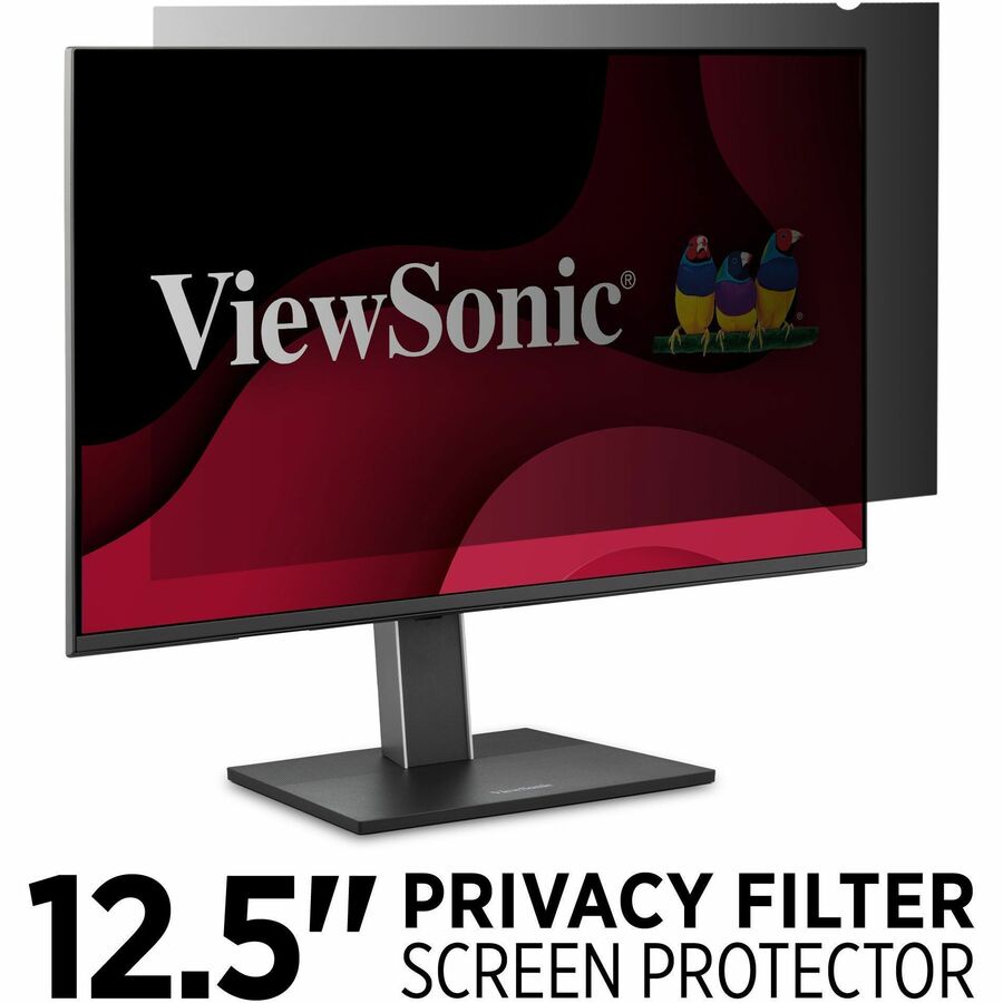 ViewSonic 12.5˘ Privacy Filter Screen Protector for Widescreen (16:9) Laptop Lightweight Anti-glare and Anti-scratch, Black.
