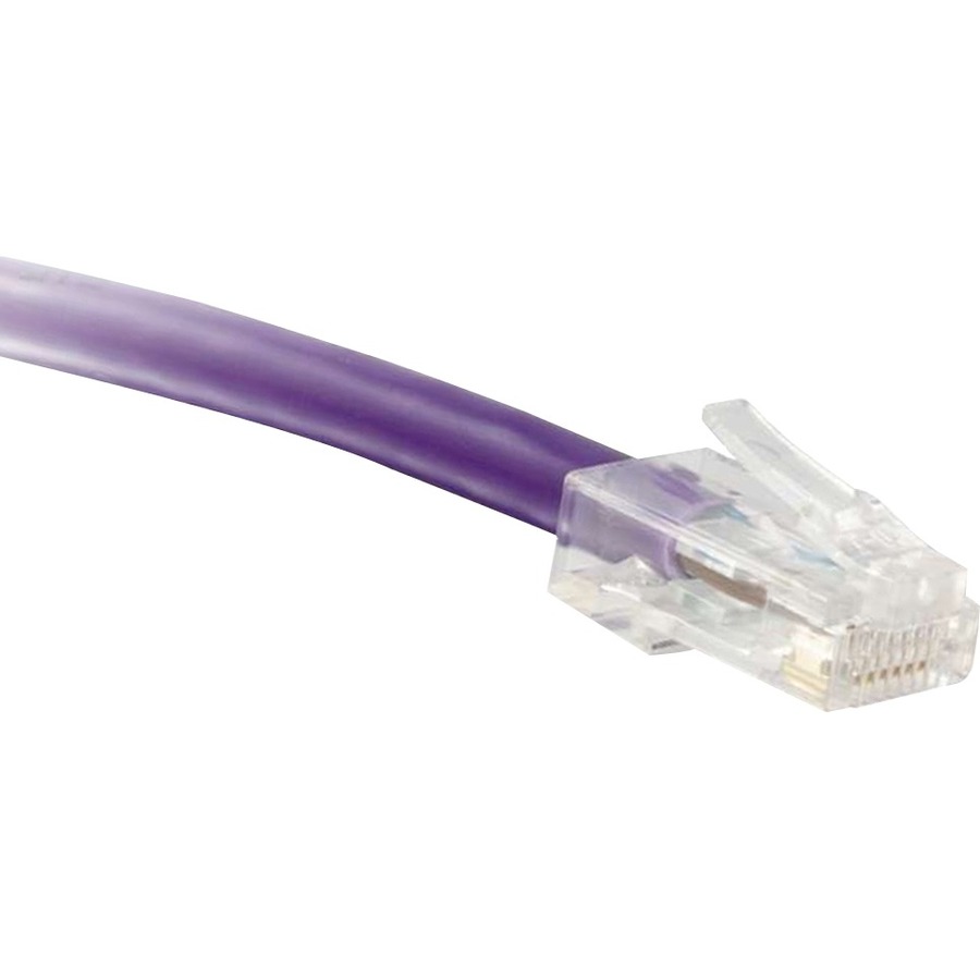 ENET Cat5e Purple 75 Foot Non-Booted (No Boot) (UTP) High-Quality Network Patch Cable RJ45 to RJ45 - 75Ft