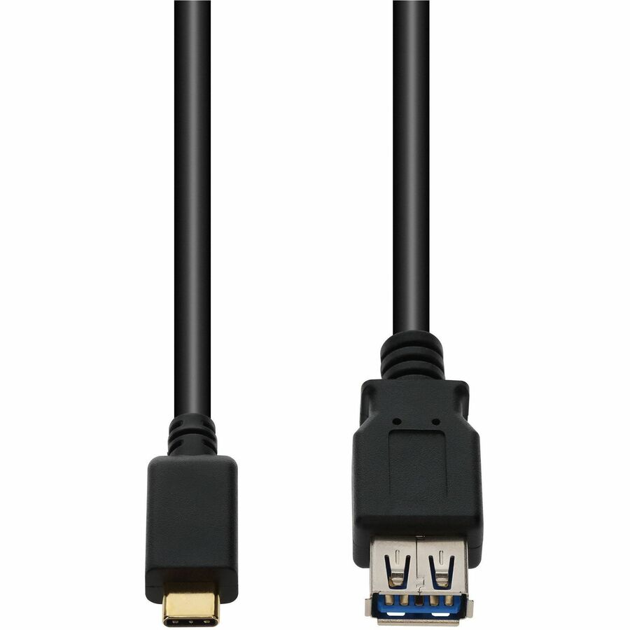 AddOn 8in USB C 3.0 (Male) to USB A 3.0 (Female) Black Adapter, 5Gbps