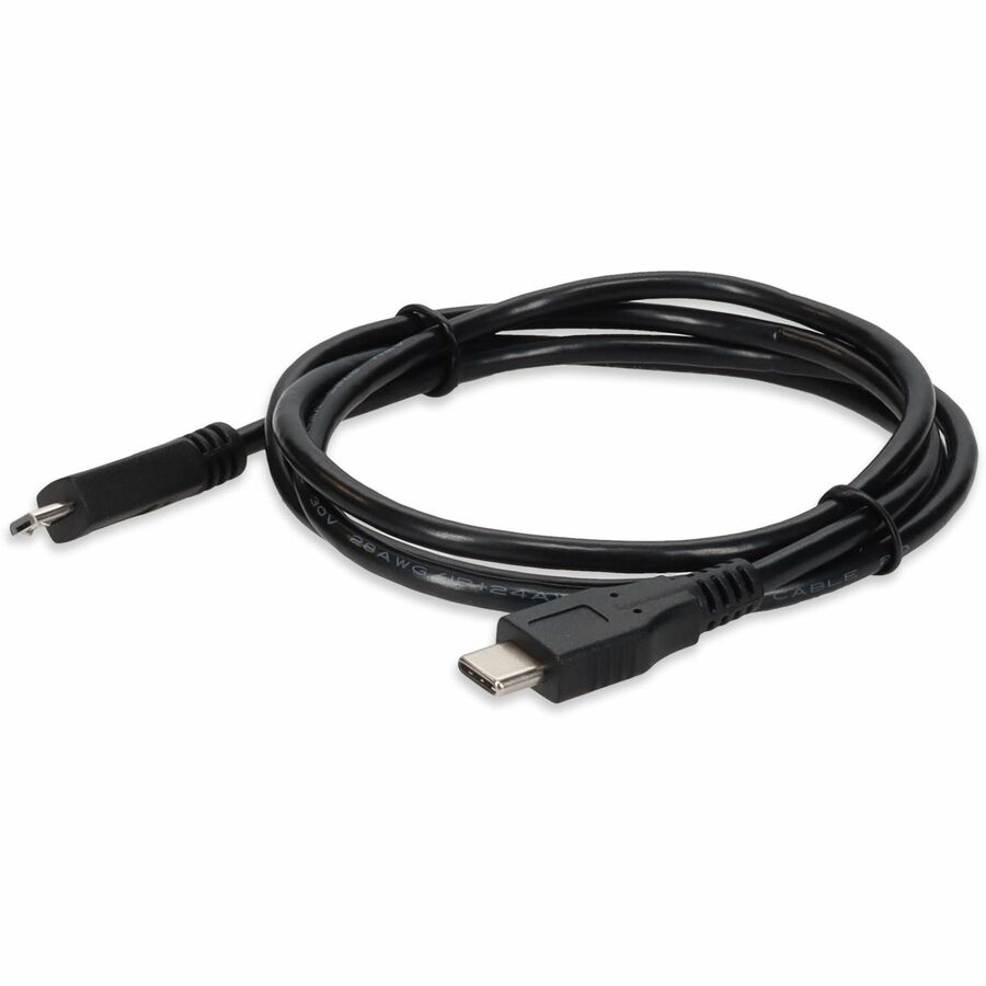 AddOn 5-Pack of 1m USB 3.1 (C) Male to Micro-USB 2.0 (B) Male Black Cables