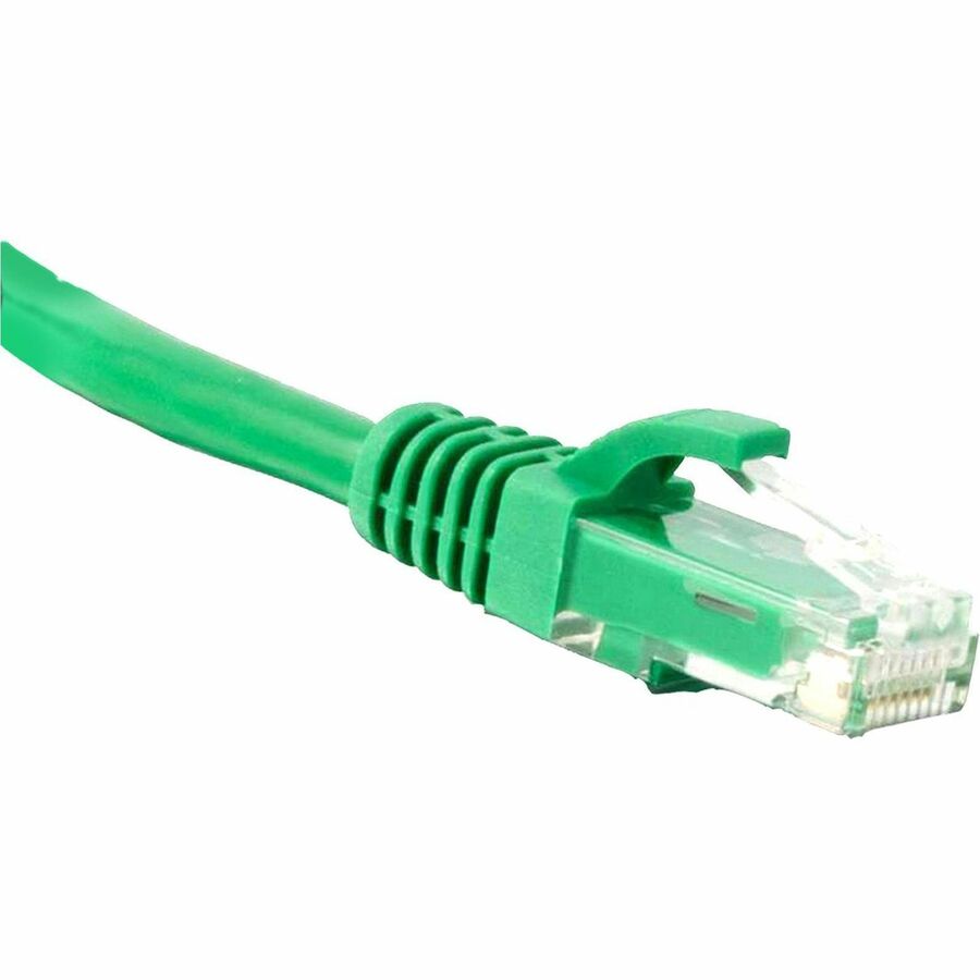 ENET Cat5e Green 6 Inch Patch Cable with Snagless Molded Boot (UTP) High-Quality Network Patch Cable RJ45 to RJ45 - 6In