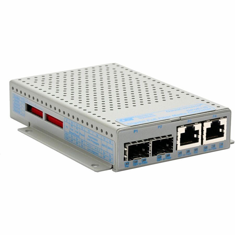 Omnitron Systems 10/100 Media Converter with Power over Ethernet