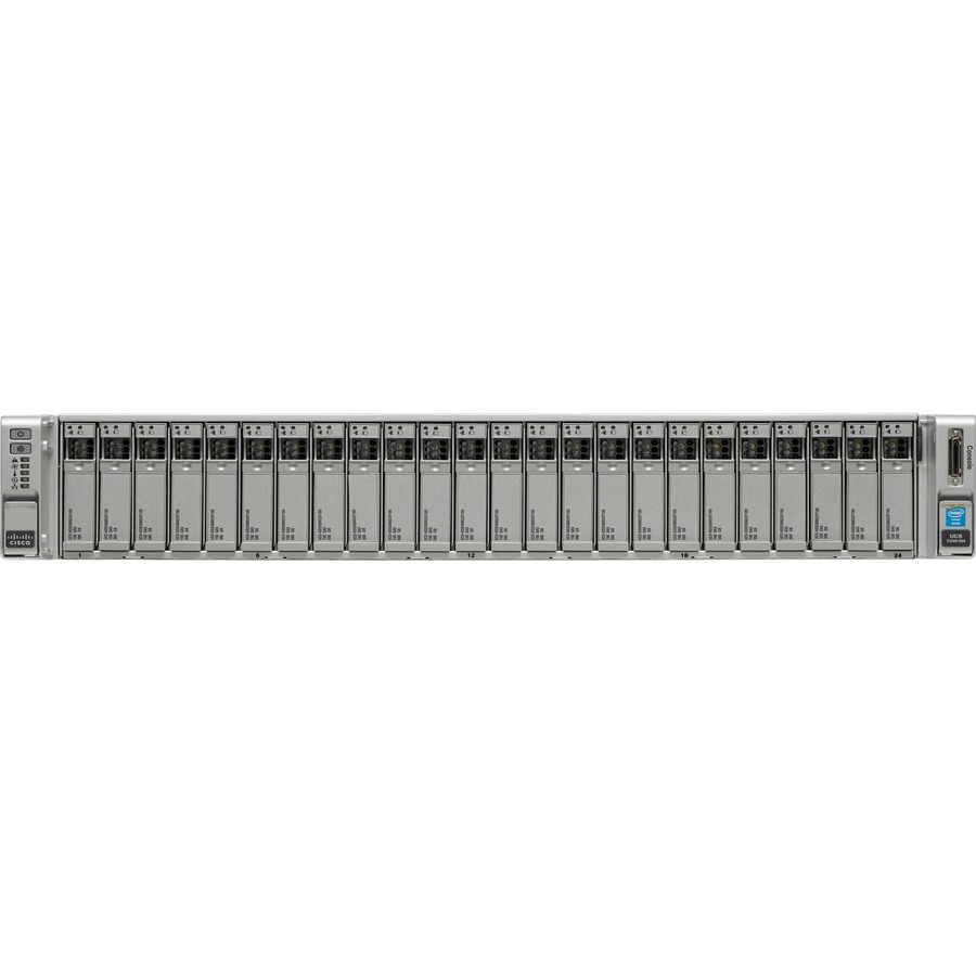 Cisco C240 M4 2U Small Form Factor Server - 2 Xeon E5-2640 v3 2.60 GHz - 128 GB RAM - Serial ATA/600 Controller