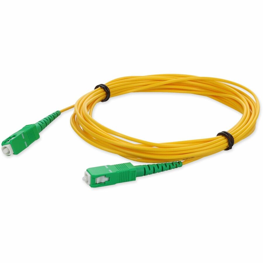 AddOn 10m ASC to ASC Yellow OS2 Simplex OFNR (Riser-Rated) SMF (Single Mode) Fiber Patch Cable, 9/125