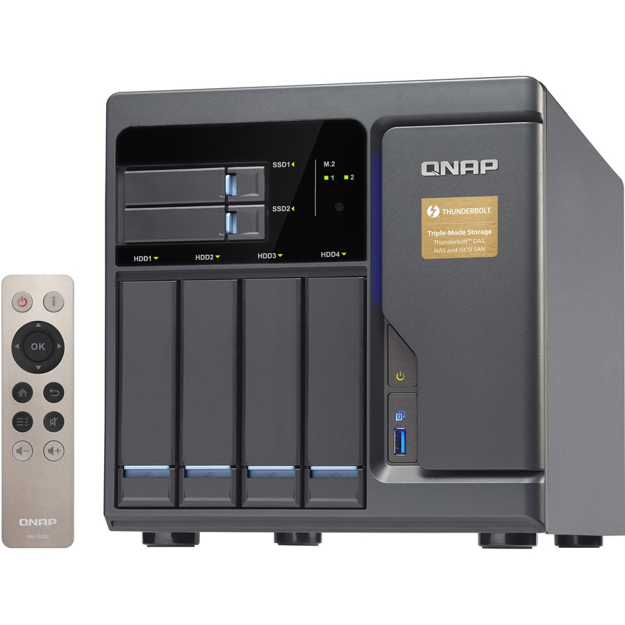 QNAP Turbo NAS TVS-682T-I3-8G SAN/NAS Server with Thunderbolt 2