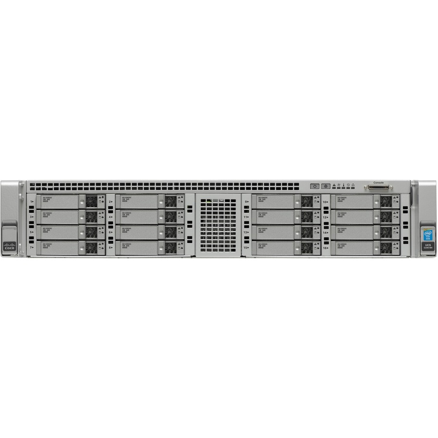 Cisco C240 M4 2U Rack Server - 1 Xeon E5-2620 v4 2.10 GHz - 32 GB RAM - 12Gb/s SAS Controller