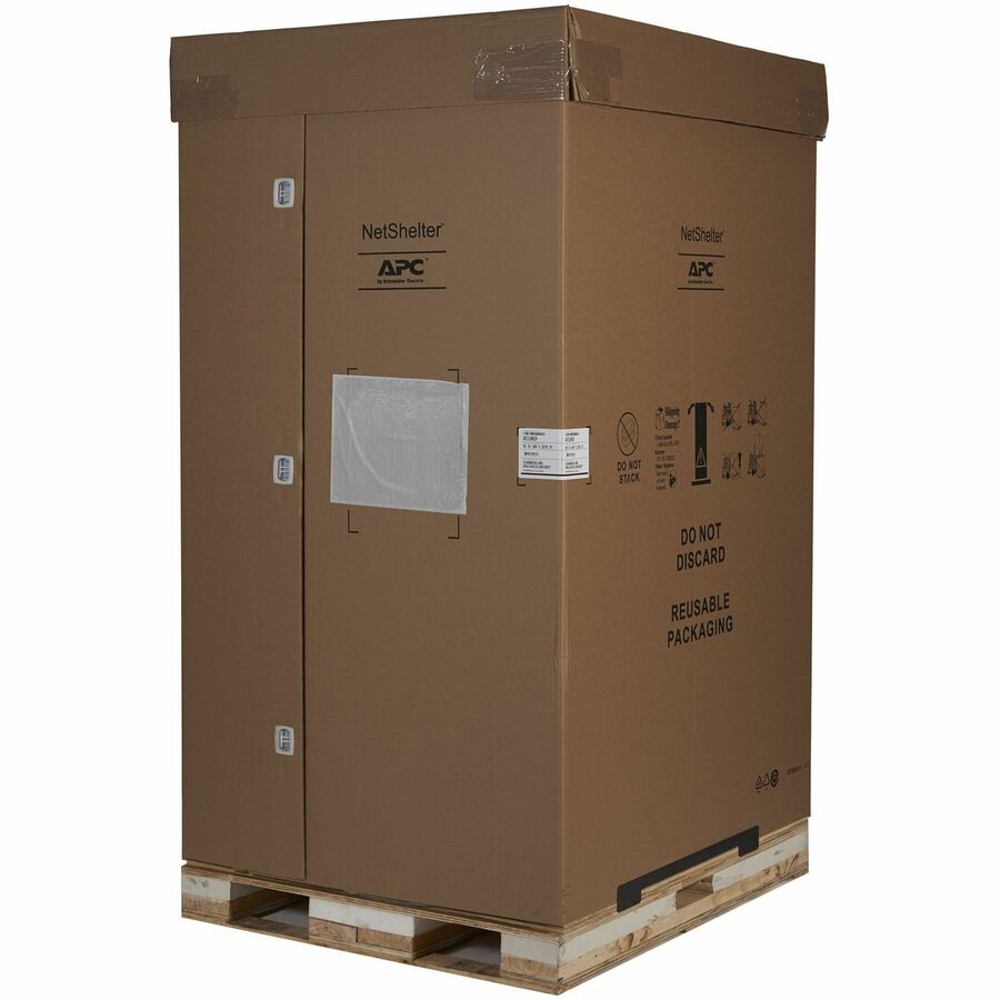 APC NetShelter SX, Server Rack Enclosure, 45U, Shock Packaging, 2000 lbs, Black, 2124H x 600W x 1070D mm
