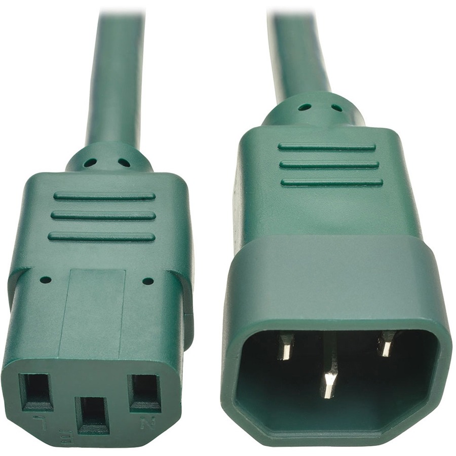 Tripp Lite by Eaton Heavy-Duty PDU Power Cord C13 to C14 - 15A 250V 14 AWG 6 ft. (1.83 m) Green