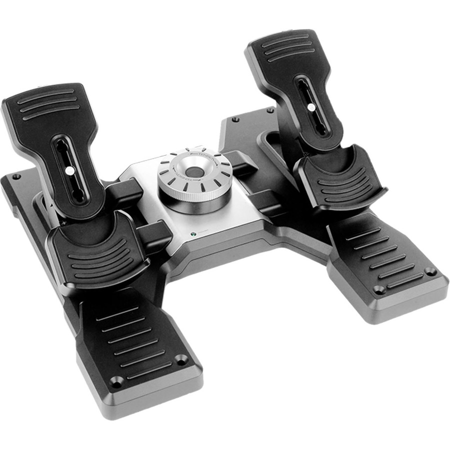 Logitech G Flight Rudder Pedals Professional Simulation Rudder Pedals with Toe Brake