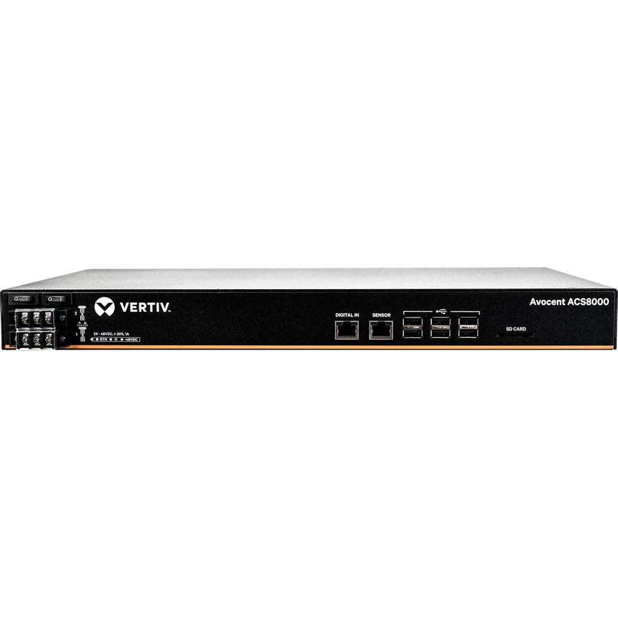 32-port ACS8000 Console System with dual DC Power Supply, non-TAA
