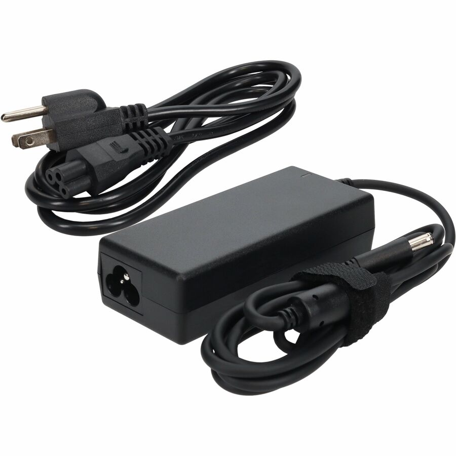 AddOn Dell 312-1307 Compatible 45W 19.5V at 2.31A Black 7.4 mm x 5.0 mm Laptop Power Adapter and Cable