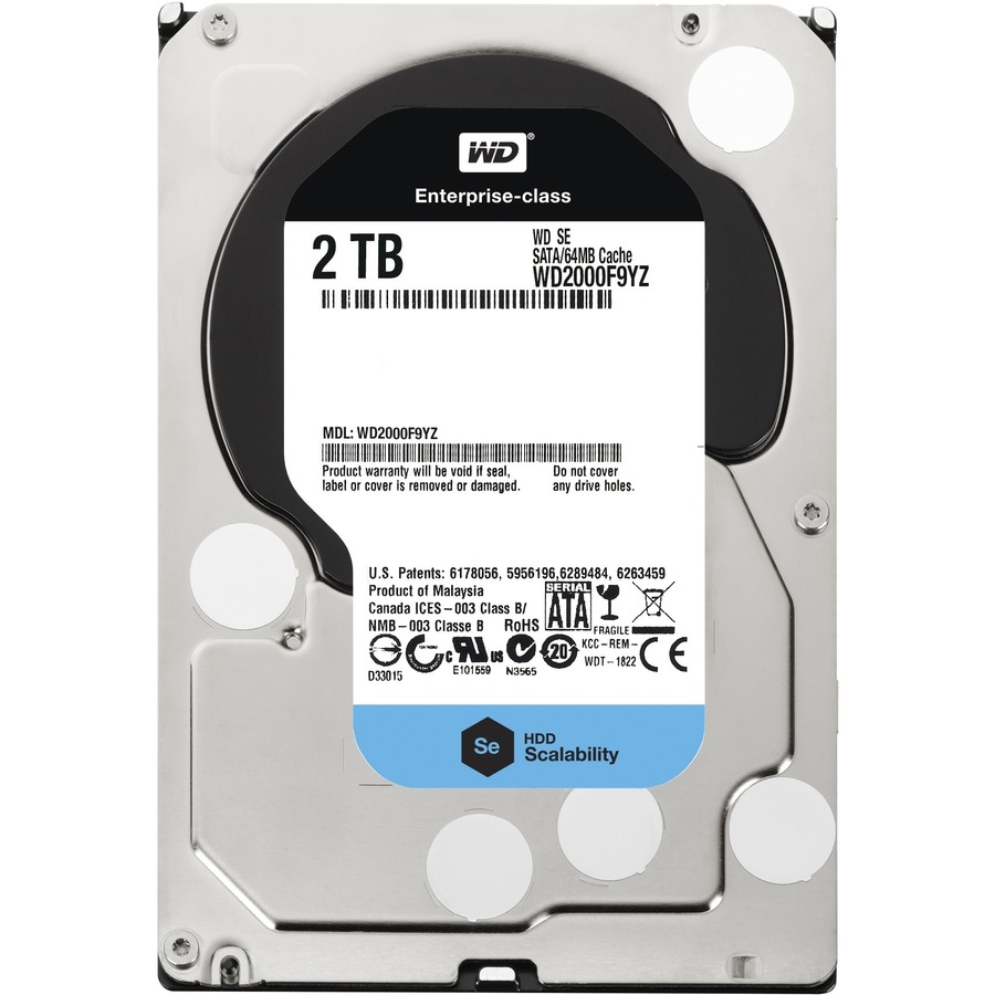 WD WD2000F9YZ 2 TB Hard Drive - 3.5" Internal - SATA (SATA/600)