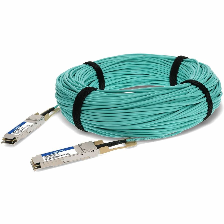 AddOn Intel® 100FRRF0500 Compatible TAA Compliant 100GBase-AOC QSFP28 Omni-Path Architecture Active Optical Cable (850nm, MMF, 50m)