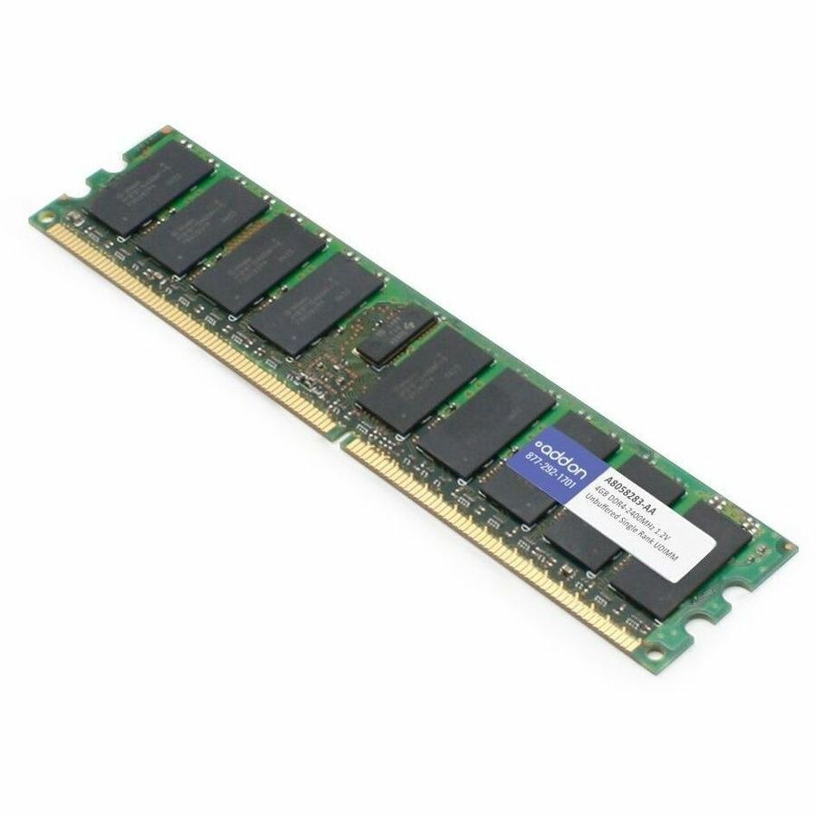AddOn Dell® A8058283 Compatible Factory Original 4GB DDR4-2133MHz Unbuffered Single Rank x8 1.2V 288-pin CL15 UDIMM