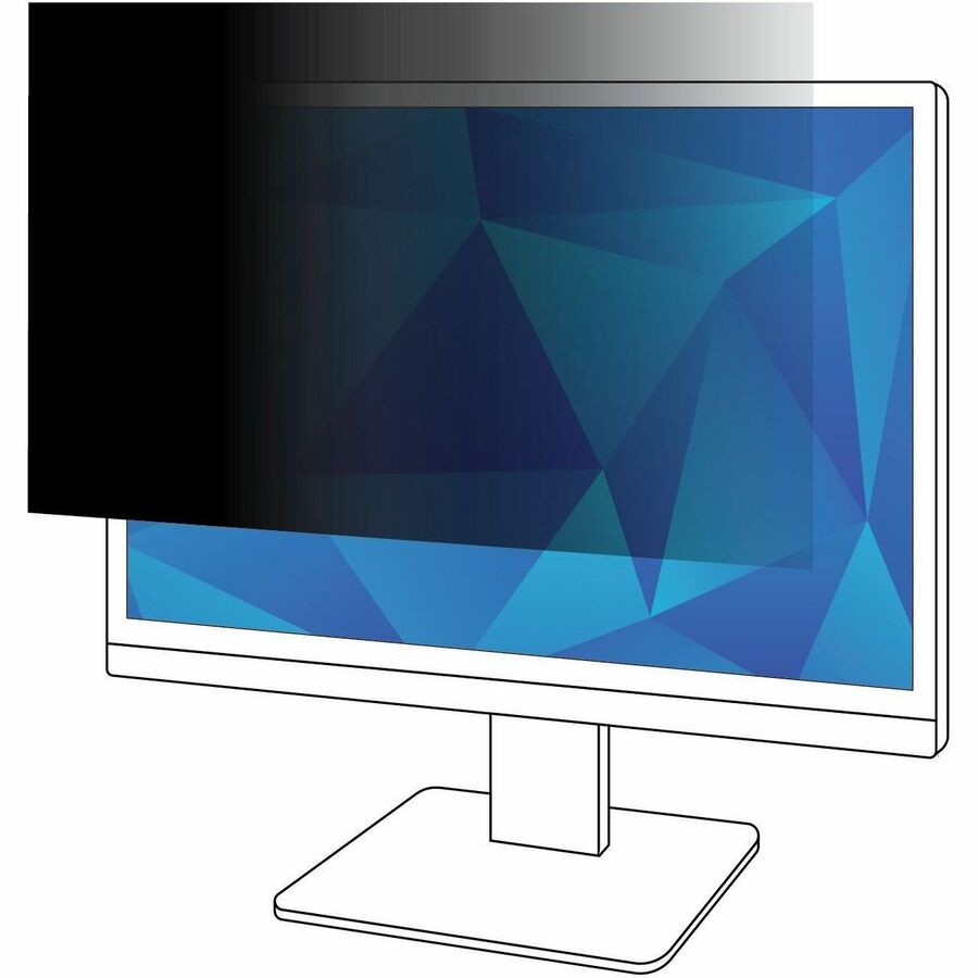 3M Privacy Filter for 17in Monitor, 5:4, PF170C4B Black, Matte