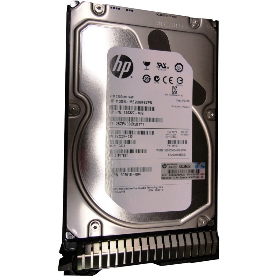 HPE Sourcing 2 TB Hard Drive - 3.5" Internal - SAS (6Gb/s SAS)