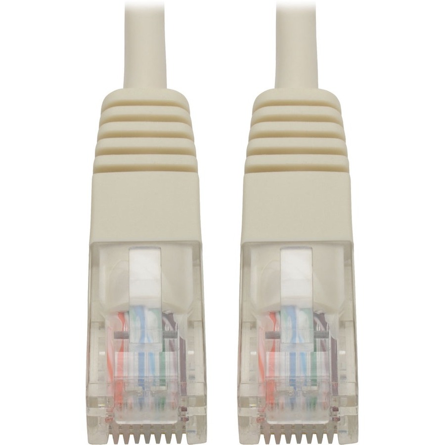 Tripp Lite Cat5e 350 MHz Molded UTP Patch Cable (RJ45 M/M), White, 15 ft. - 15 ft Category 5e Network Cable for Computer, Server, Printer, Photocopier, Router, Blu-ray Player, Switch - First End: 1 x RJ-45 Network - Male - Second End: 1 x RJ-45 Network - 