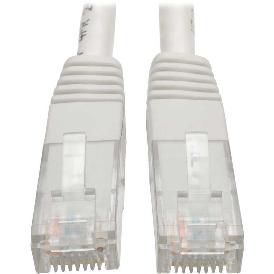 Tripp Lite by Eaton Cat6 Gigabit Molded (UTP) Ethernet Cable (RJ45 M/M) PoE White 20 ft. (6.09 m)