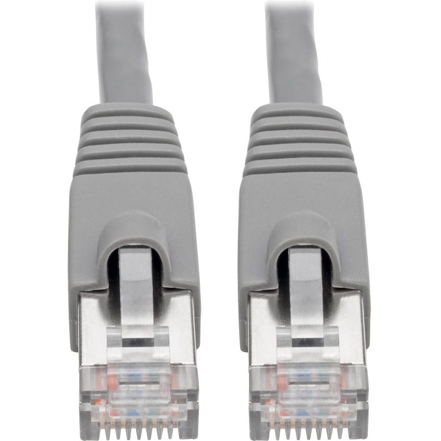 Tripp Lite N262-014-GY Cat.6a STP Patch Network Cable - 14 ft Category 6a Network Cable for Network Device, Switch, Modem, Router, Hub, Patch Panel, VoIP Device, Camera - First End: 1 x RJ-45 Network - Male - Second End: 1 x RJ-45 Network - Male - 10 Gbit