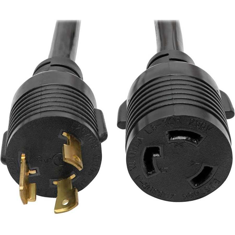 Tripp Lite by Eaton Power Extension Cord NEMA L6-30P to NEMA L6-30R - Heavy-Duty 30A 250V 10 AWG 14 ft. (4.27 m) Black
