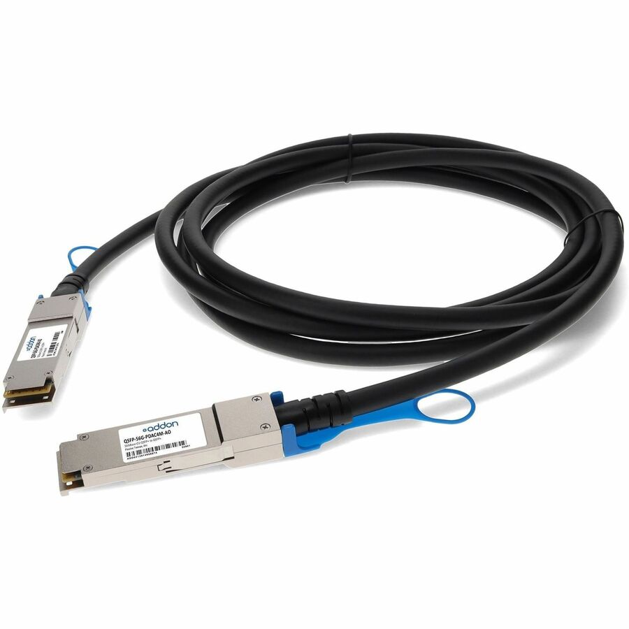 AddOn MSA and TAA Compliant 56GBase-CU QSFP+ Direct Attach Cable (Passive Twinax, 4m)