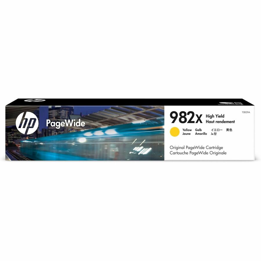 HP 982X (T0B29A) Original High Yield Page Wide Ink Cartridge - Yellow - 1 Each