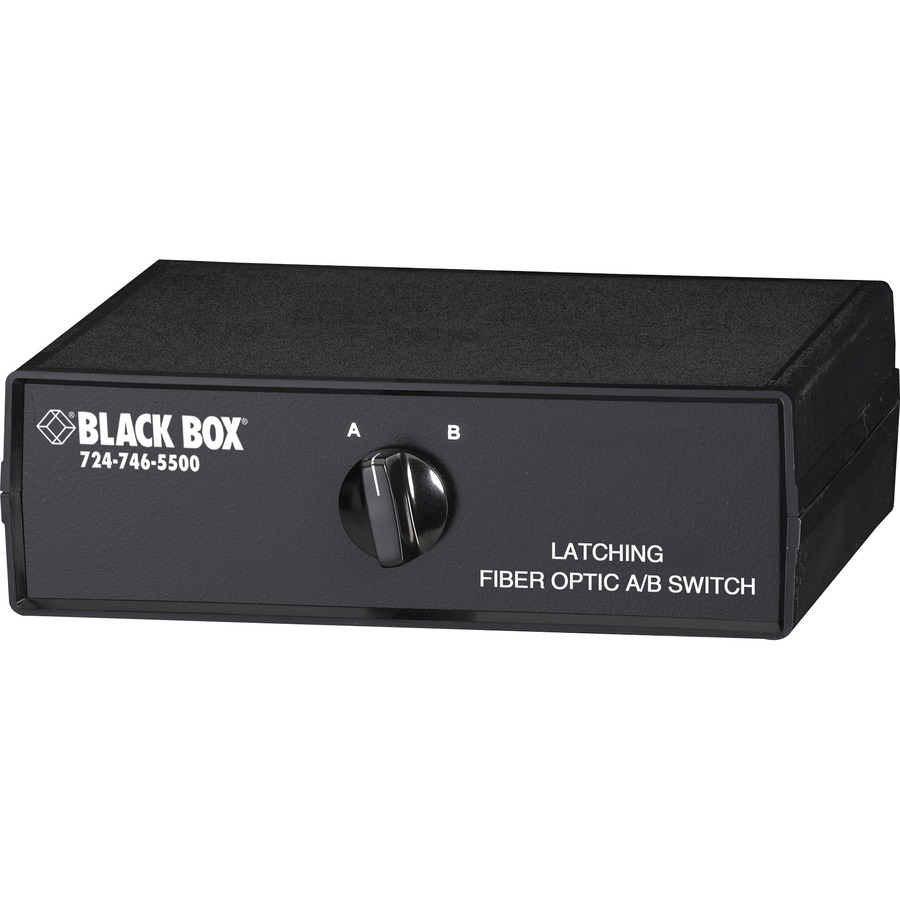 Black Box - Fiber Optic A/B Desktop Switch - Latching with SC Single-Mode Connectors