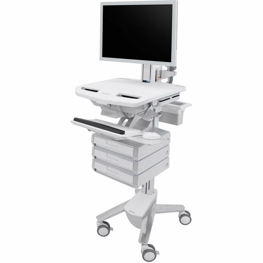 Ergotron StyleView® Cart with HD Pivot, 3 Drawers (1x3)