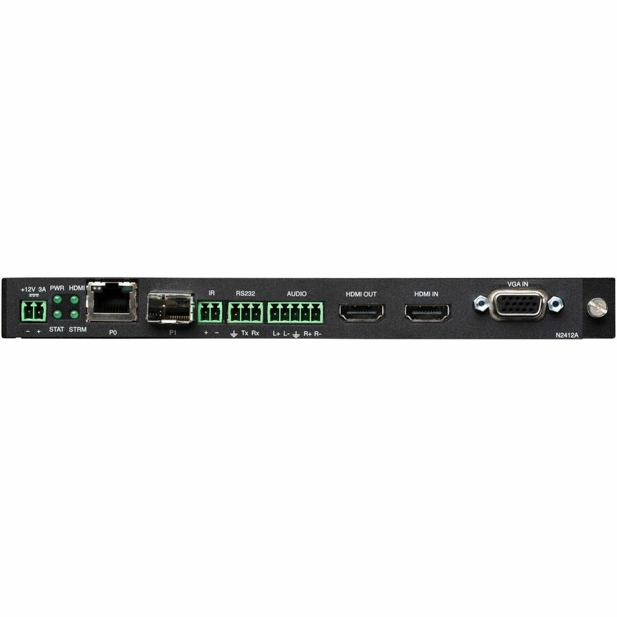 AMX JPEG 2000 4K60 4:4:4 UHD Video Over IP Encoder Card with PoE, KVM, AES-67