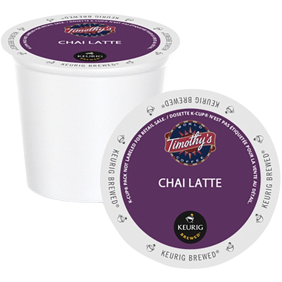 Timothy's Chai Tea Latte KCups Corbett Office Plus