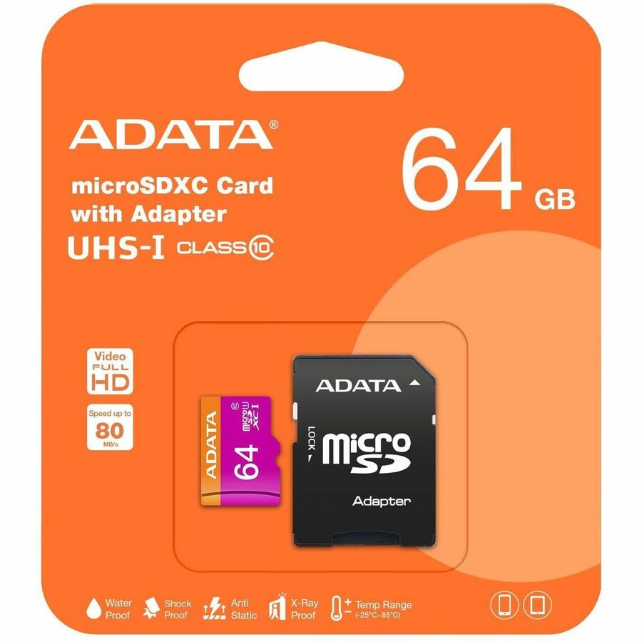 XPG Premier 64 GB Class 10/UHS-I (U1) microSDXC
