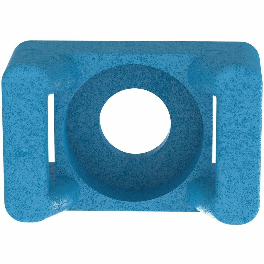 Panduit TM2S8-C76 Cable Tie Mount, Aqua, ETFE, 0.63x0.43" , #8 Screw, PK100